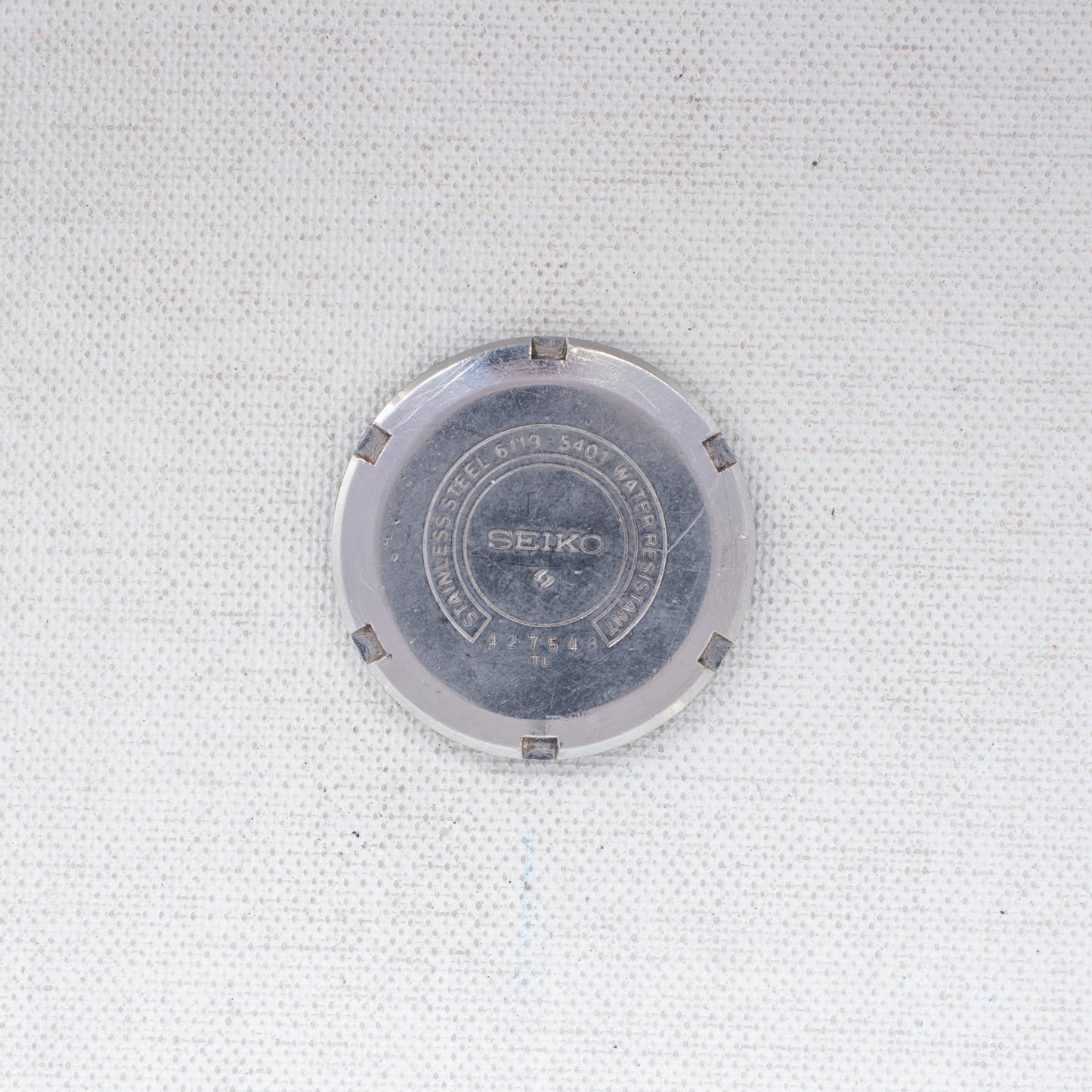 Vintage Seiko 5 Auto 6119-5401 Silver Dial TV Case French/English Day 1974 Watch