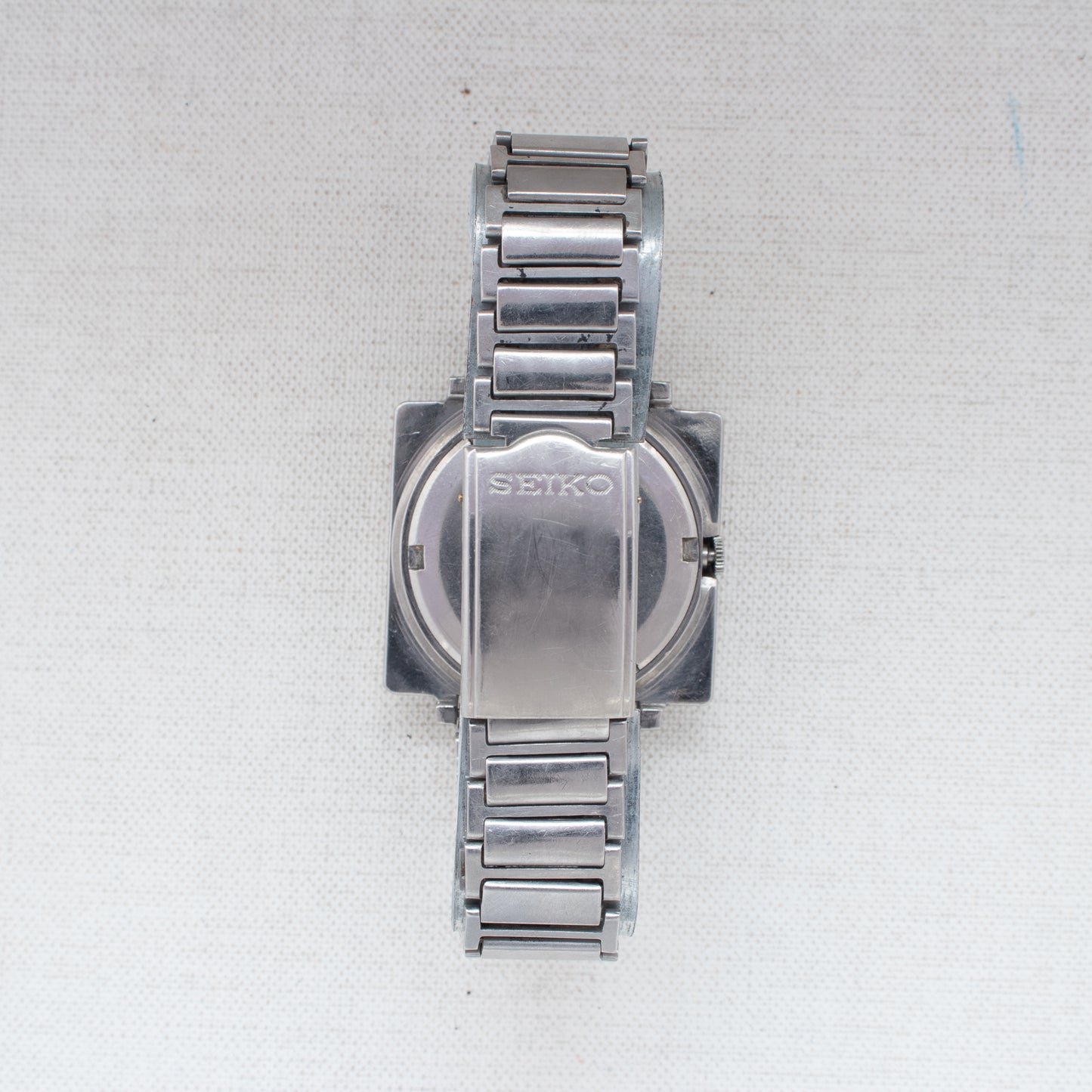 Vintage Seiko 5 Auto 6119-5401 Silver Dial TV Case French/English Day 1974 Watch