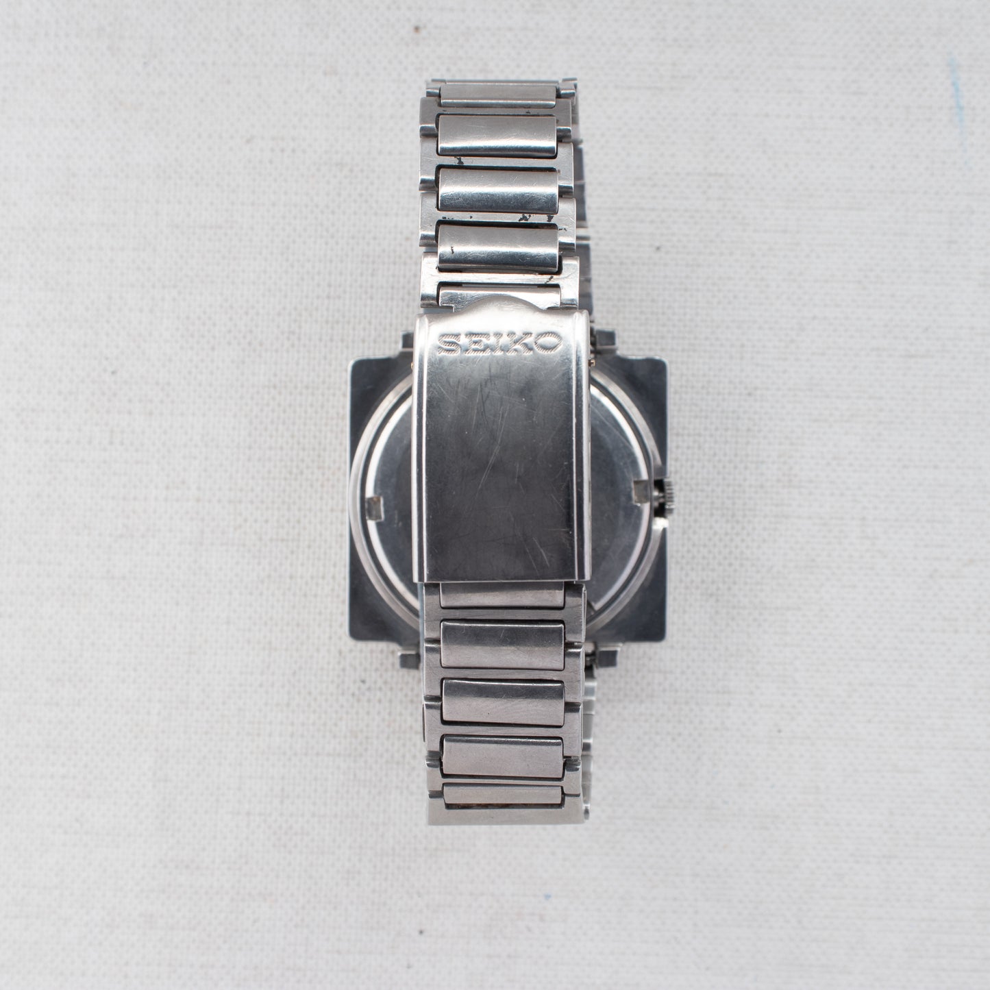 Vintage Seiko 5 Auto 6119-5401 Silver Dial TV Case French/English Day 1974 Watch