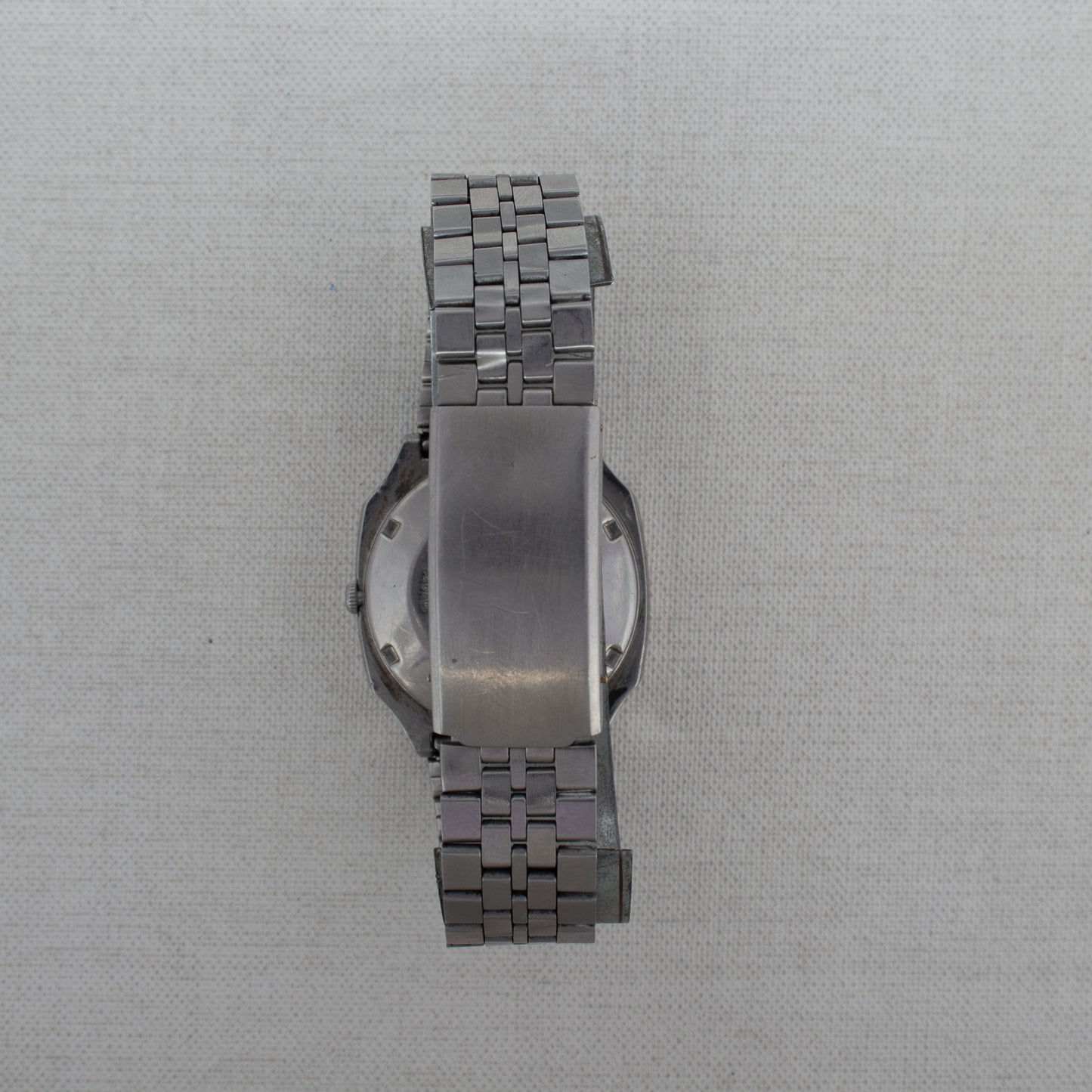 Vintage Seiko 5 Auto 6309-549A Rare Textured Dark Blue Dial Bilingual Day 1981 Watch