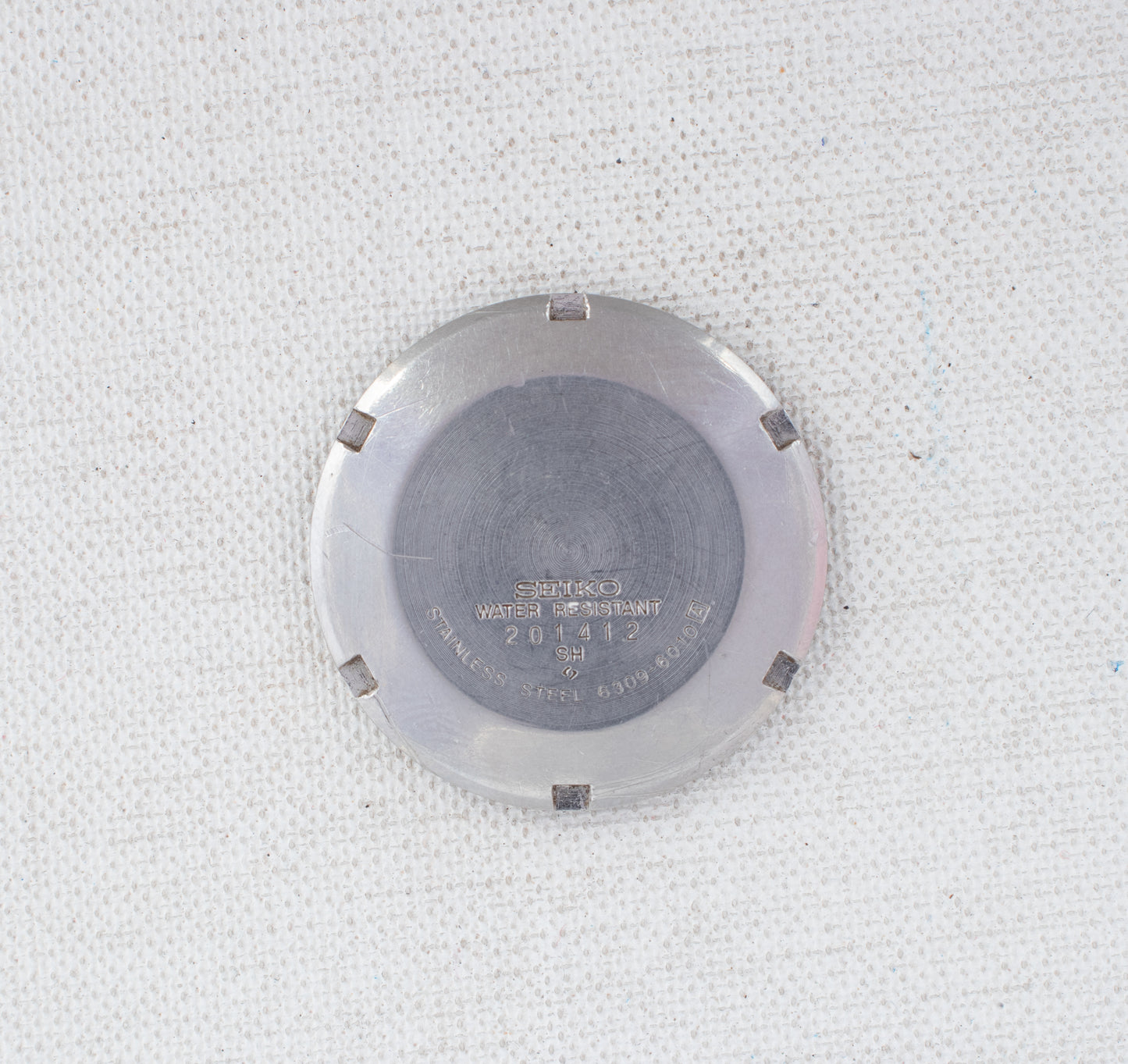 Vintage Seiko 5 Auto 6309-6010 Watch Texture Silver Black Dial Bilingual Day
