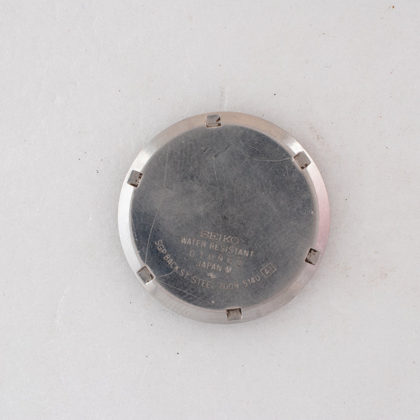 Vintage Seiko 5 Auto 7009-5140 Stone-Set Dial  Cushion Case Arabic/English Day