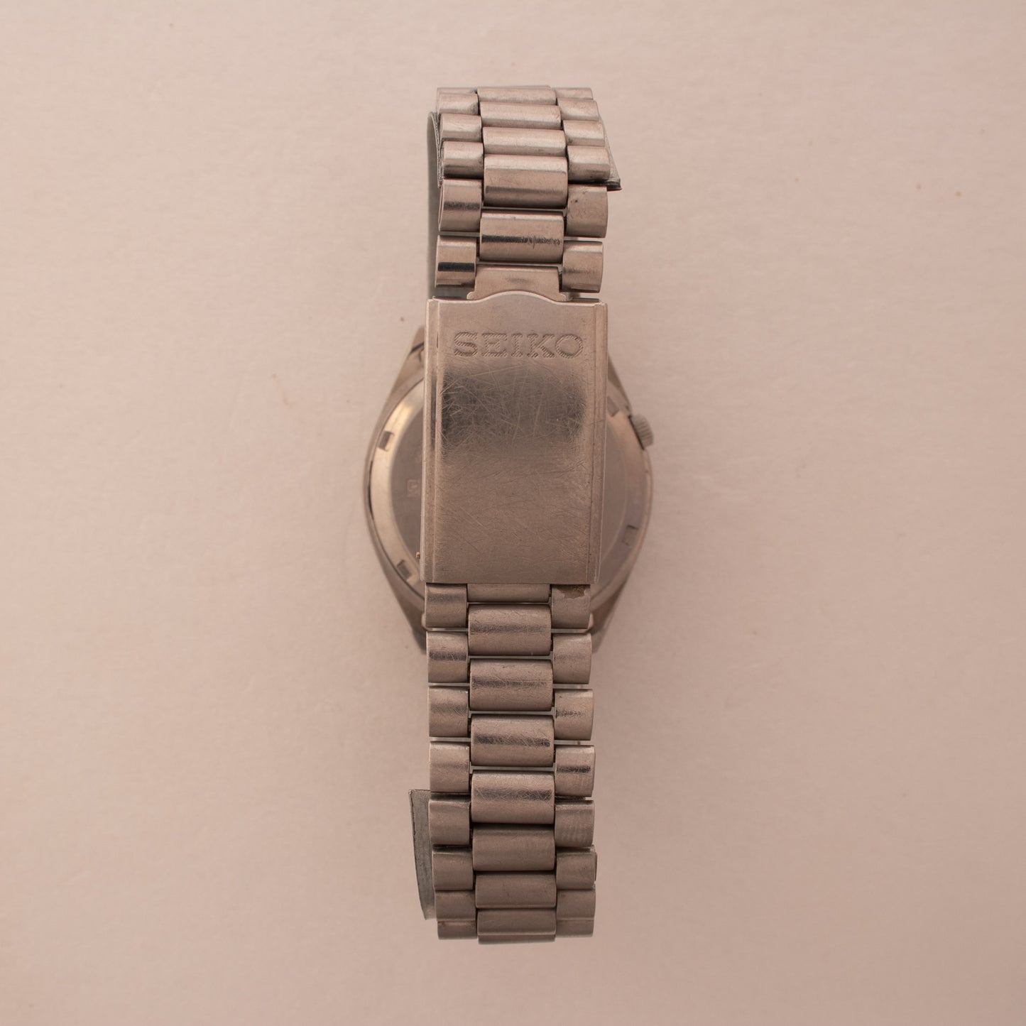 Vintage Seiko 5 Automatic 7S26-8000 Men's Watch Arabic/English Day Black Dial