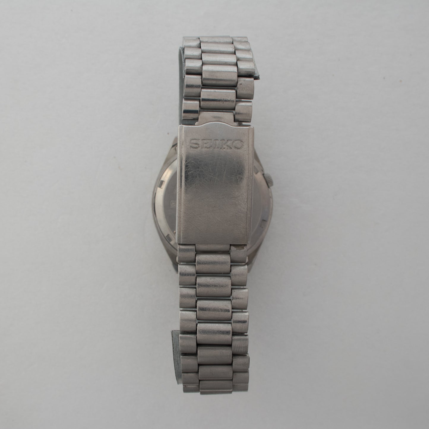 Vintage Seiko 5 Auto 7S26-6000 Men's Watch Arabic/English Day Dark Blue Dial