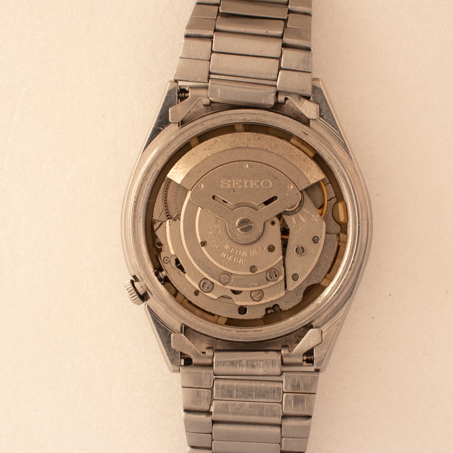 Vintage Seiko 5 Automatic Black Dial 6309-8800 Arabic/English Day Men's Watch