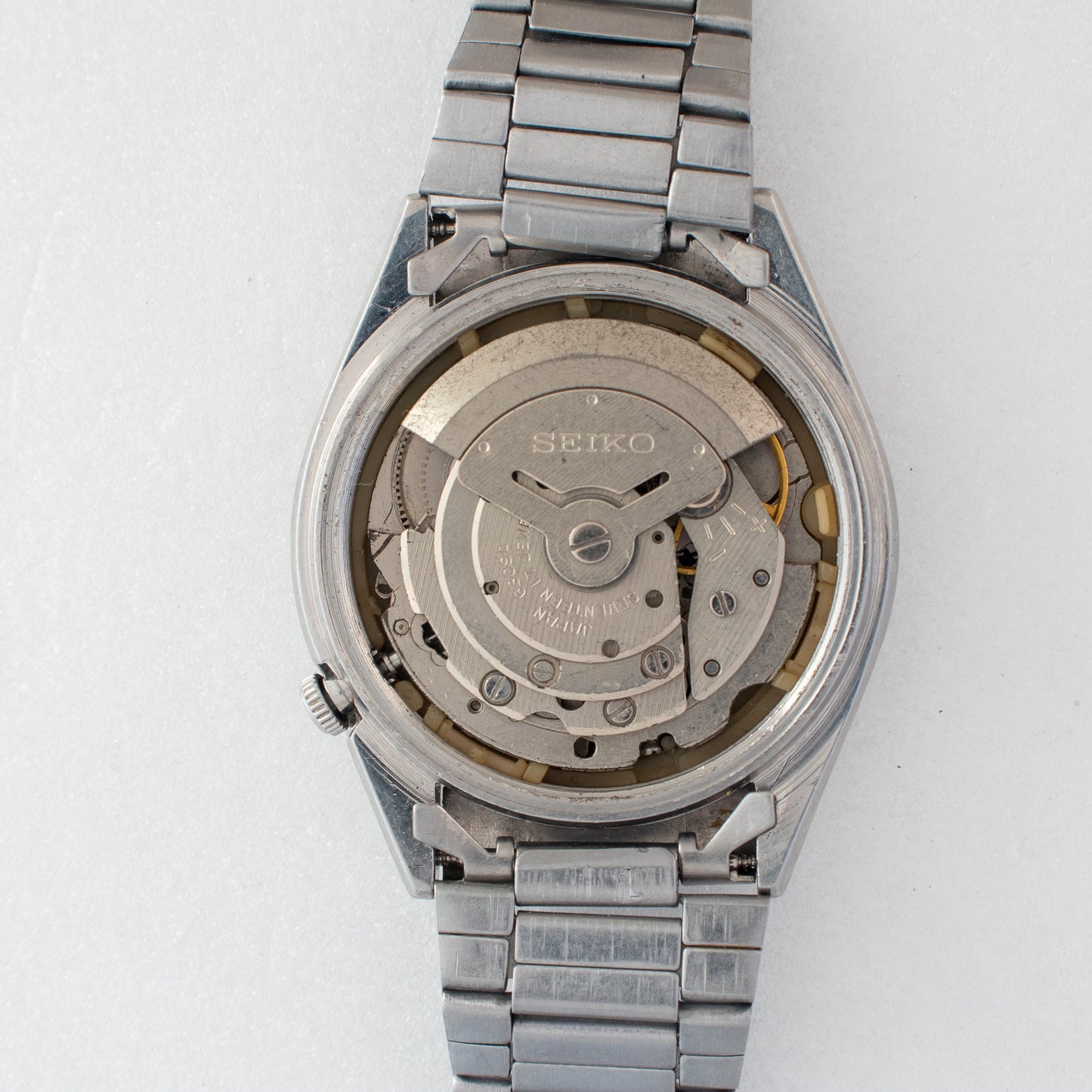 Vintage Seiko 5 Auto Dark Blue Dial 6309-8800 Arabic/English Day Men's Watch