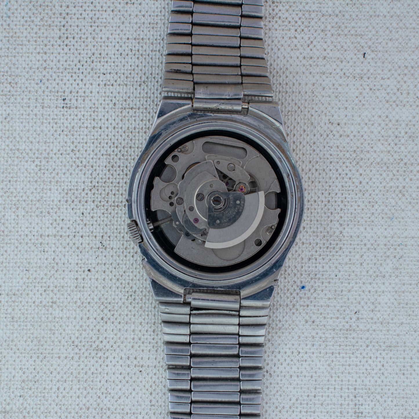 Vintage Seiko 5 Auto UnsexWatch Field Style Dial 4227-00C0 Arabic English Day