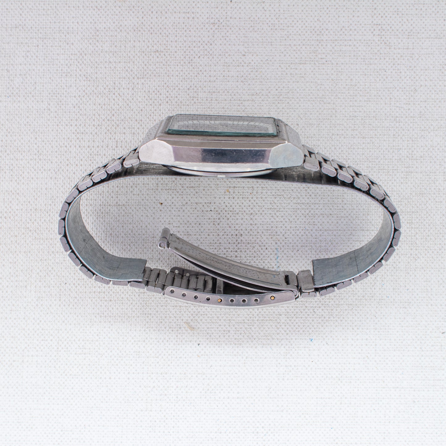 Vintage Seiko 5 Auto Watch 6309-566A Texture Dark Blue Dial TV Case, Bilingual Days