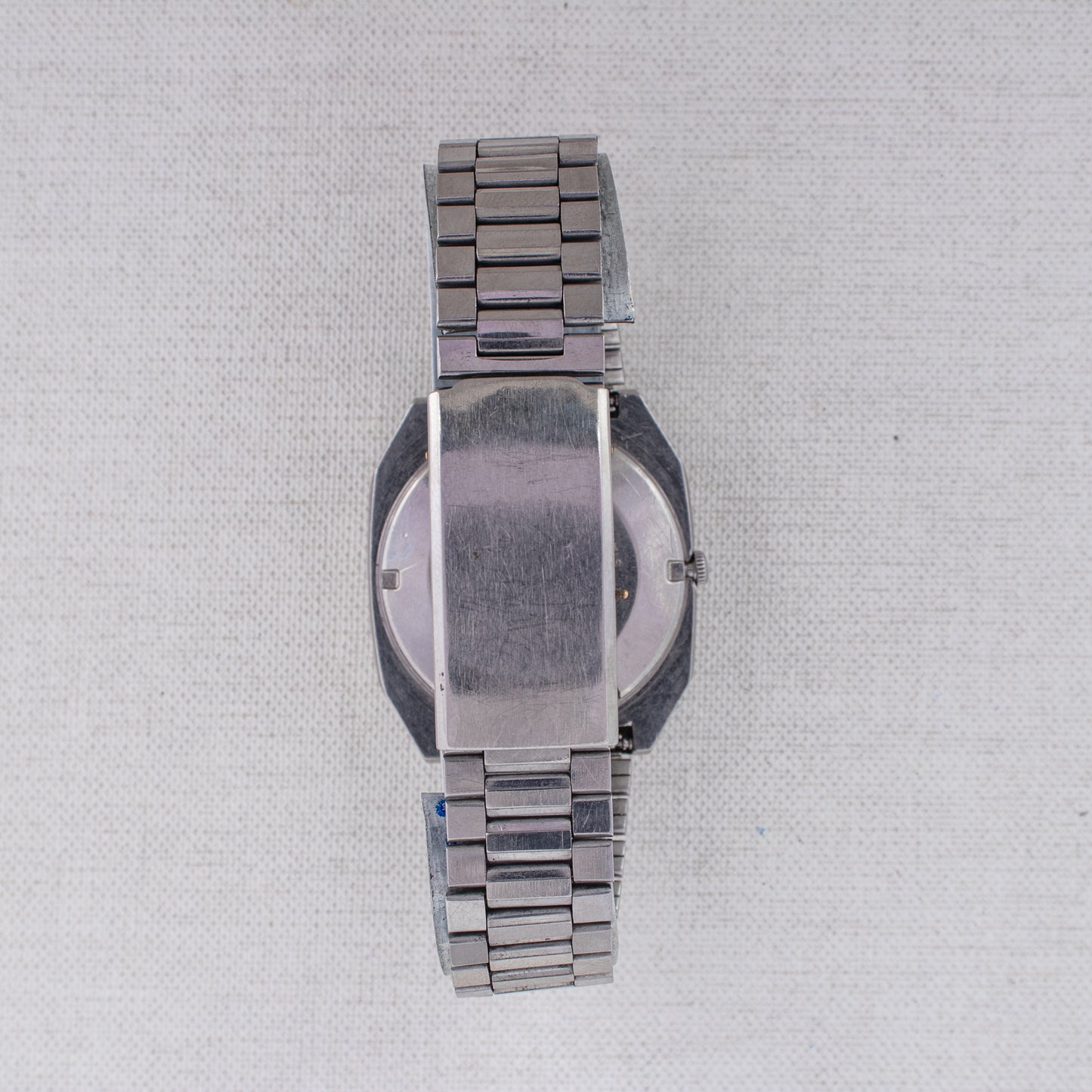 Vintage Seiko 5 Auto Watch 6309-566A Texture Dark Blue Dial TV Case, Bilingual Days
