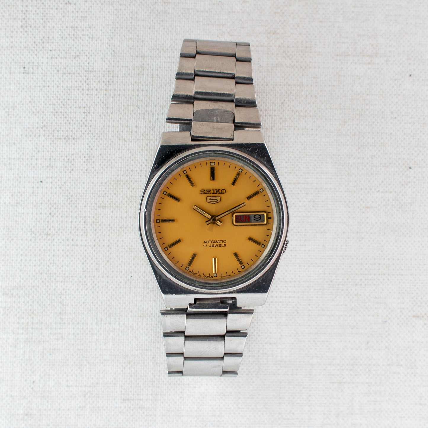 Vintage Seiko 5 Automatic Collection | Gold & Mustard Yellow Dials | Refs: 7009-3171, 7009-3131, 7019-8180, 7009-206K, 6309-8150, 6309-7330, 7S26-02P0, 7009-3100, 7019-8180, 7009-821J