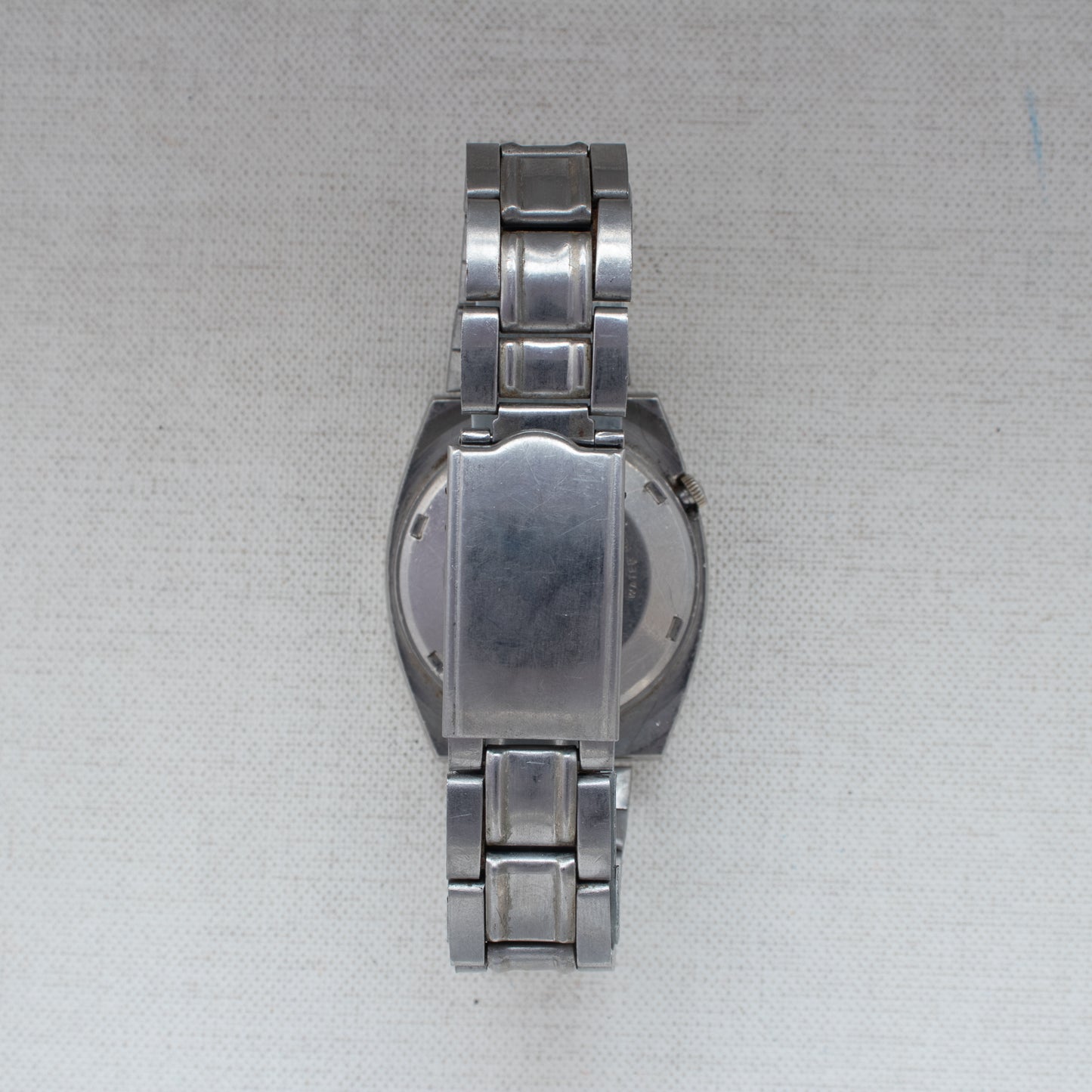 Vintage Seiko 5 Automatic 6309-5180 Silver Dial Crystal Gold Accents 1979 Watch