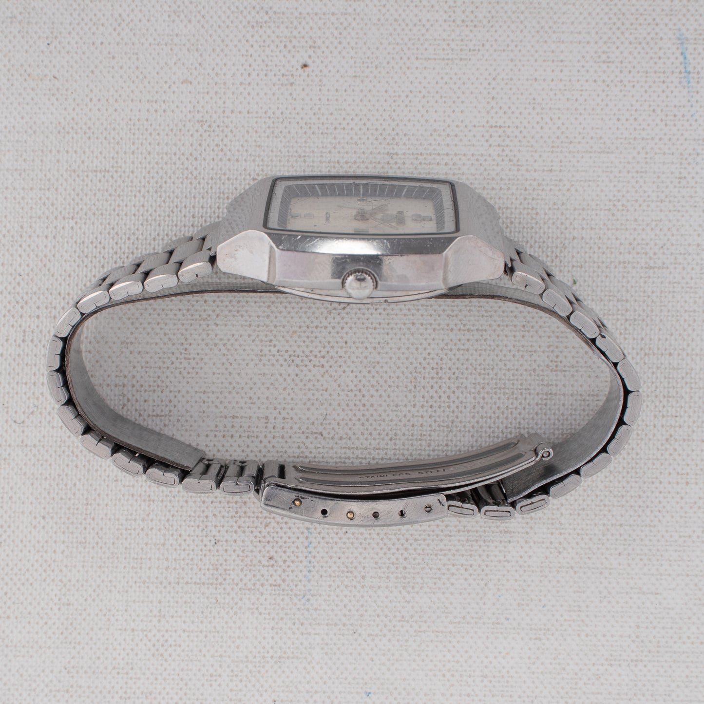 Vintage Seiko 5 Automatic 6309-5490 Unique Textured Dial Silver Dial 1981 Watch