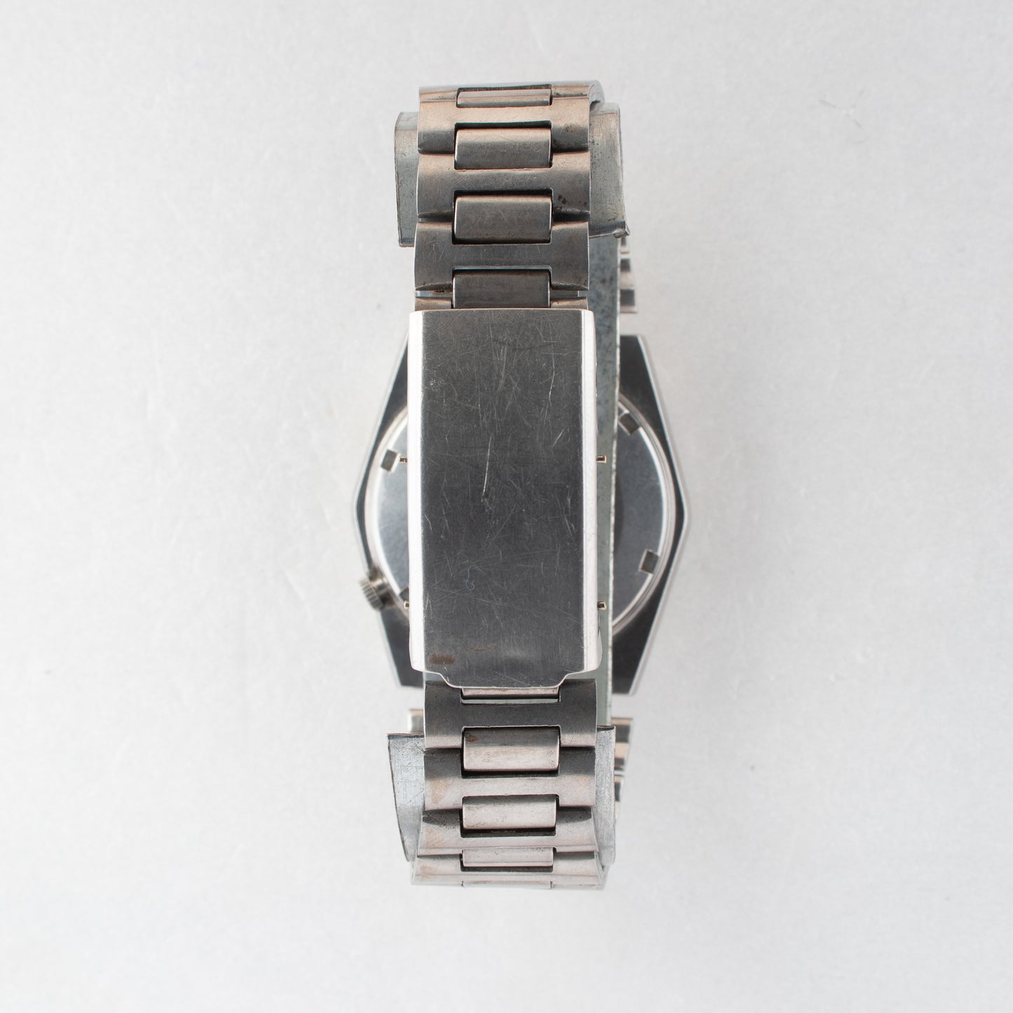 Vintage Seiko 5 Automatic 6309-6070 Black Dial Stone Indices Watch Bilingual Day
