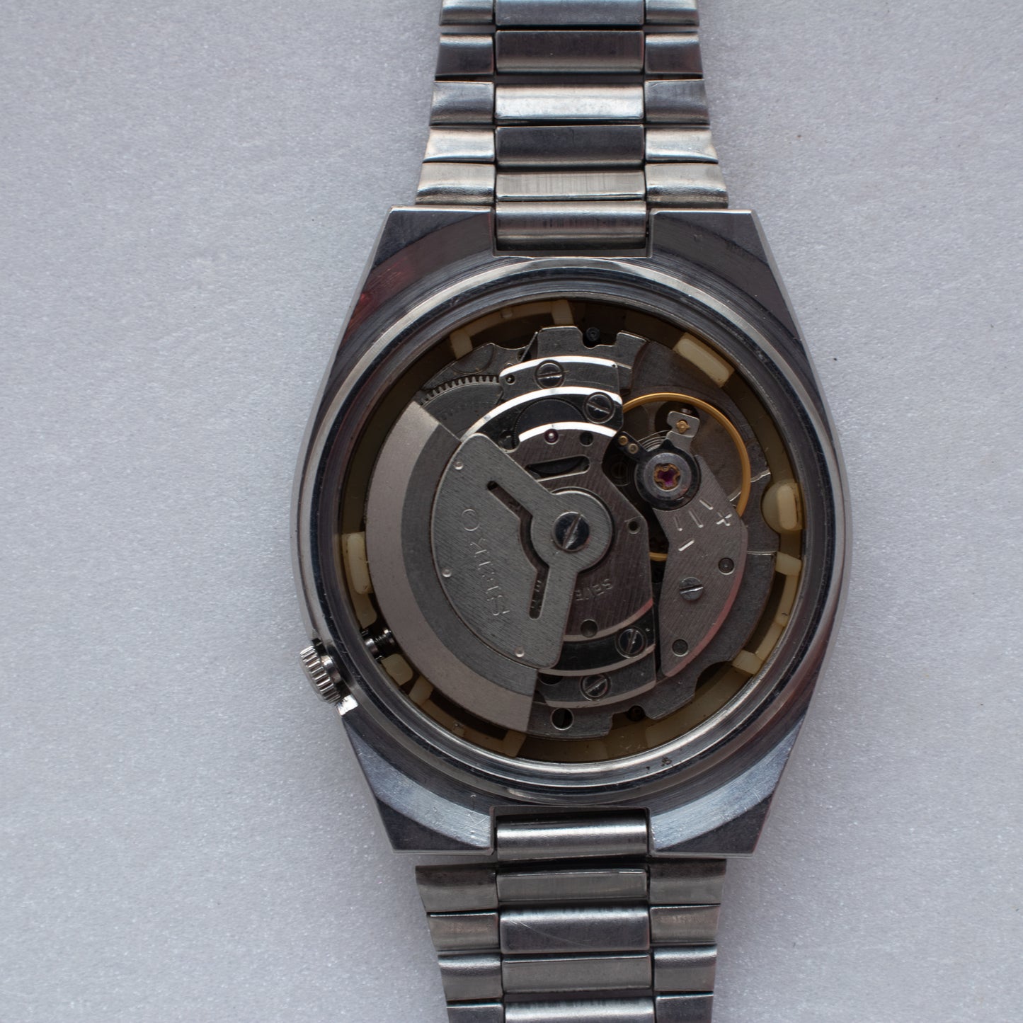 Vintage Seiko 5 Automatic 6309-611A Dark Green Dial Watch English/Arabic Day