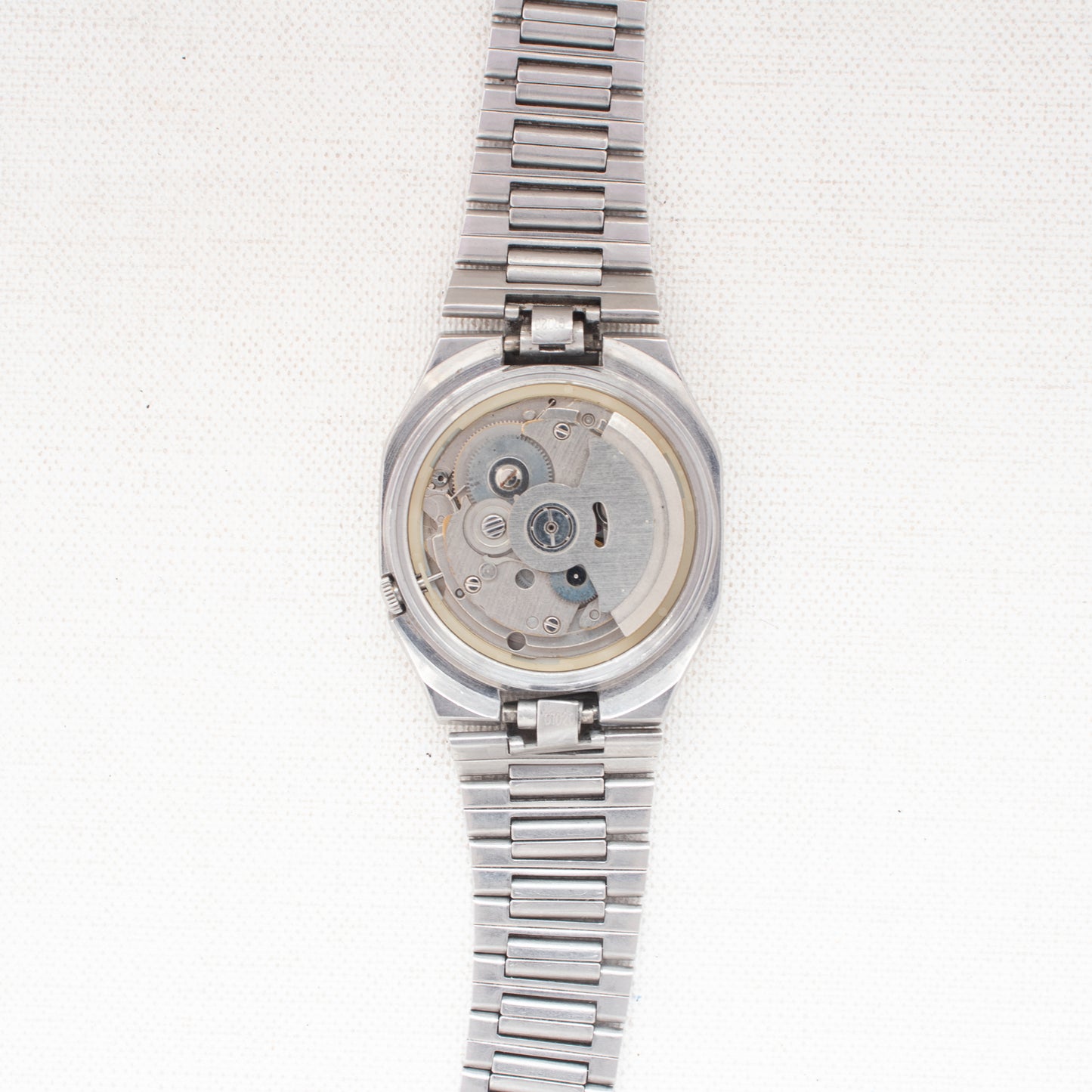 Vintage Seiko 5 Automatic 7019-520B Unique 24-Hour Bezel Grey Dial 1985 Watch