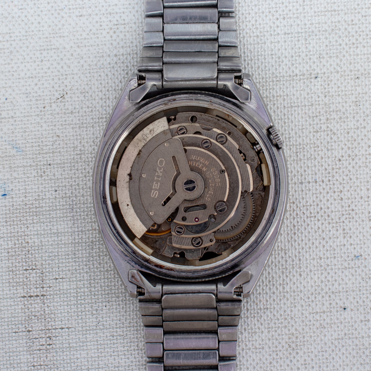 Vintage Seiko 5 Automatic Men's Watch | Black Dial 6309-8840 Italian/English Day