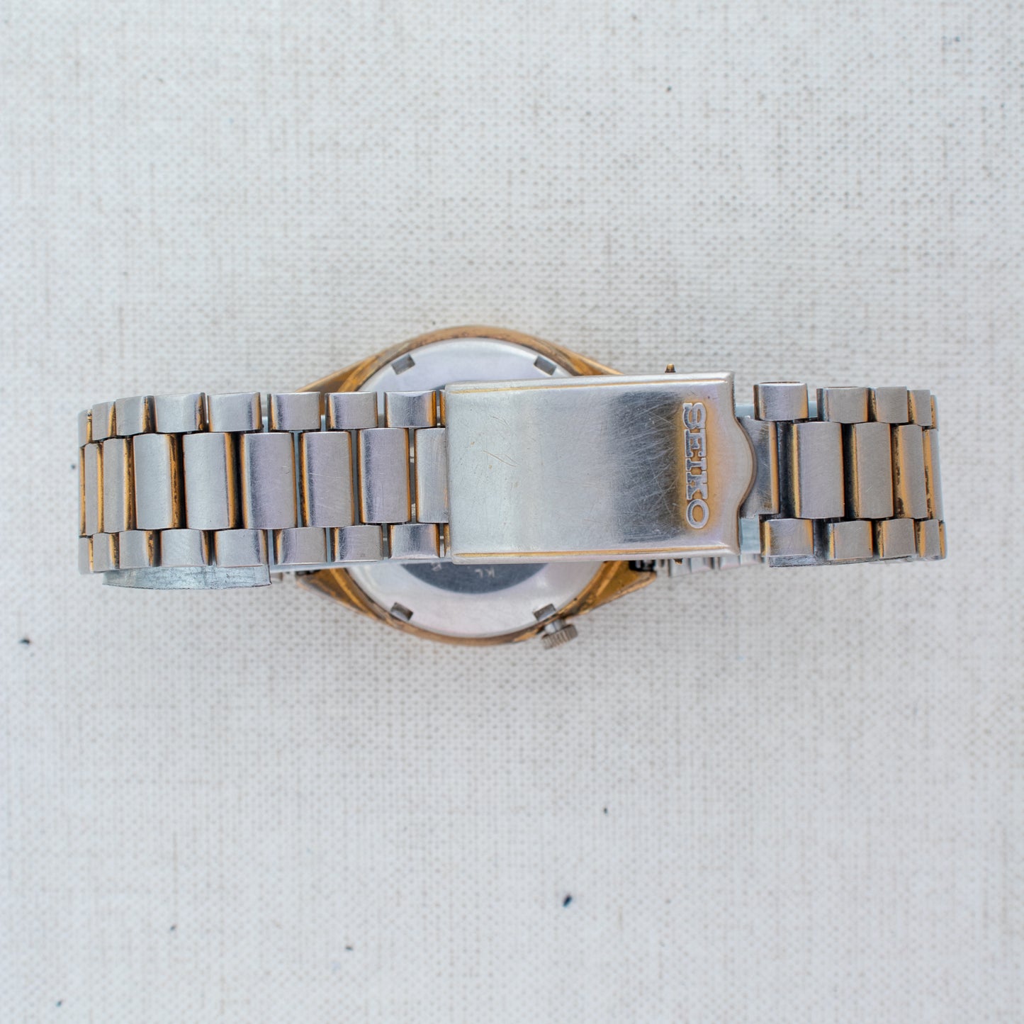 Vintage Seiko 5 Automatic Men's Watch | Gold Dial 6309-7330 English/Arabic Day