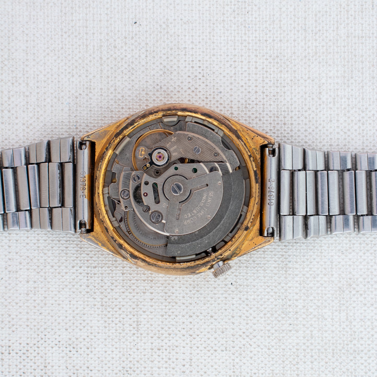 Vintage Seiko 5 Automatic Men's Watch | Gold Dial 6309-7330 English/Arabic Day