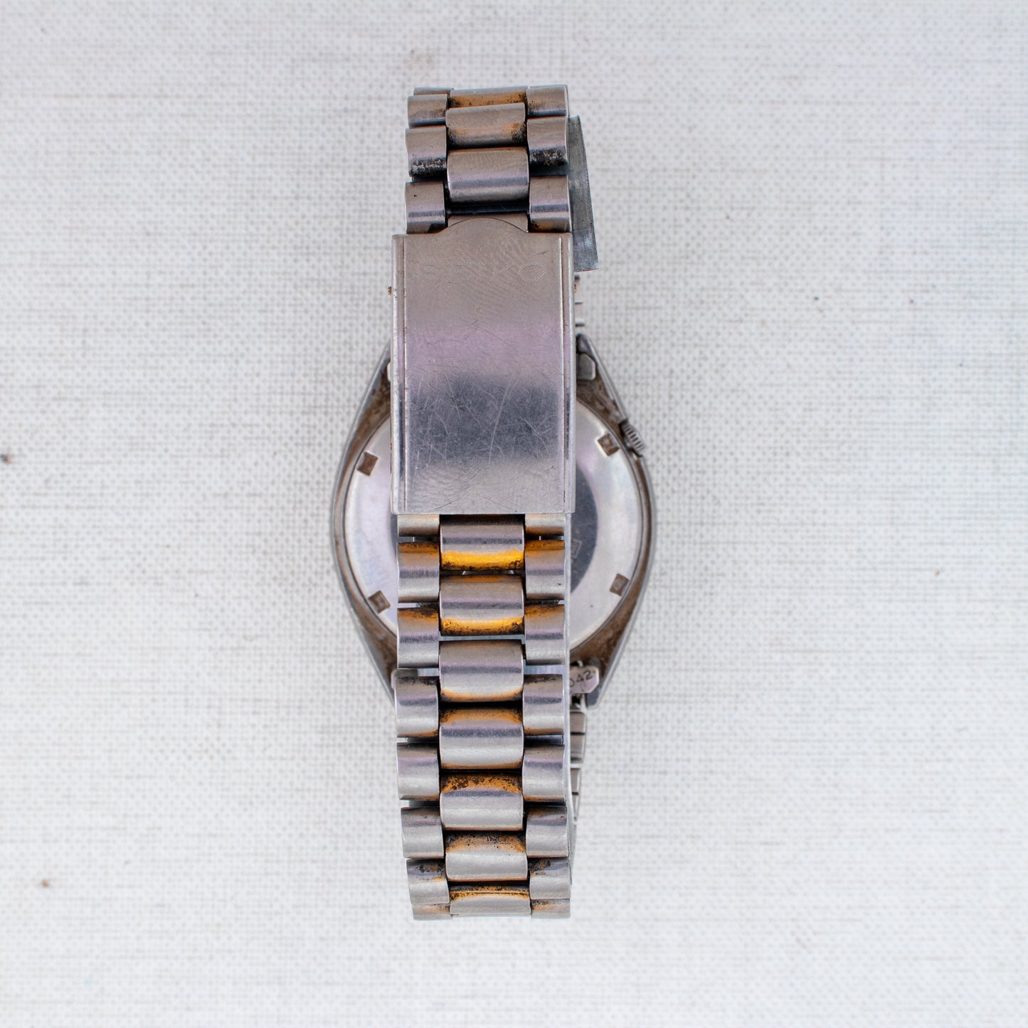 Vintage Seiko 5 Automatic Men's Watch | White Dial 6309-8840 English/Spanish Day
