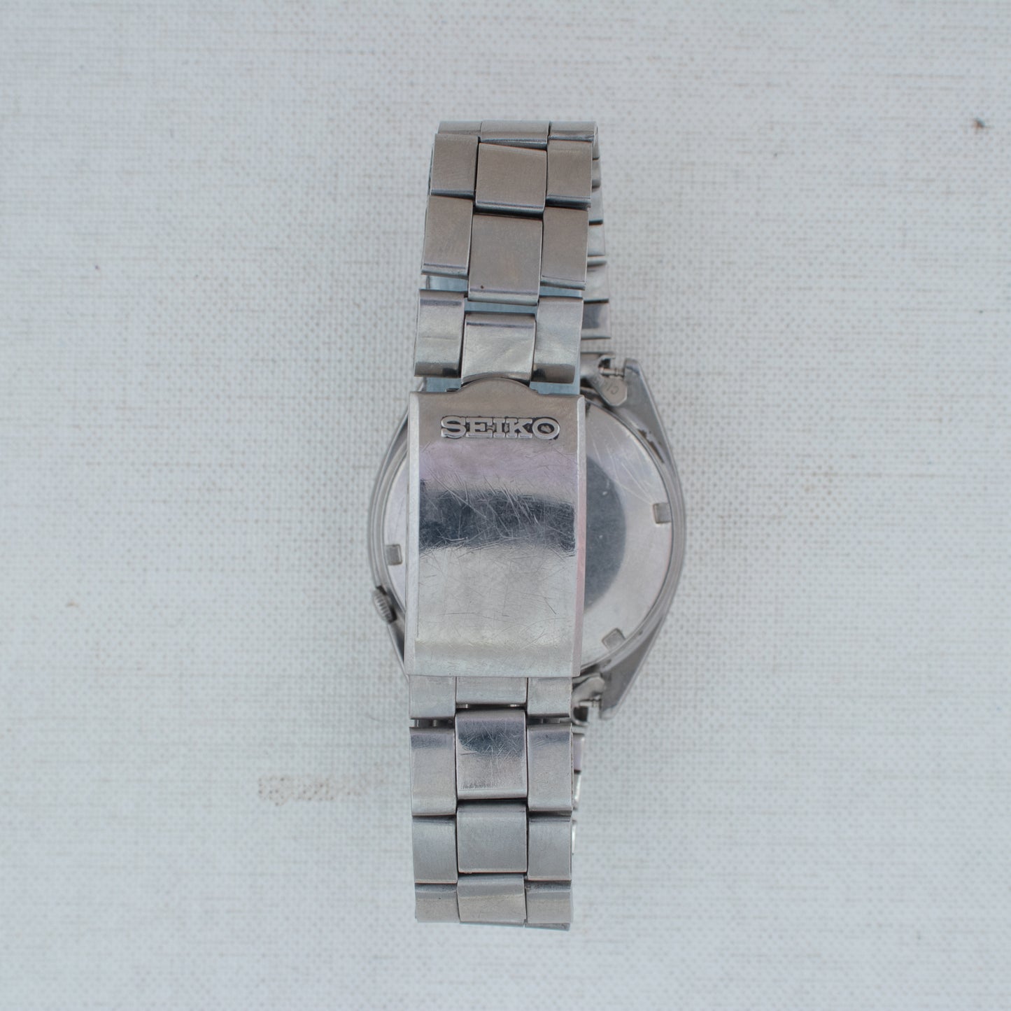 Vintage Seiko 5 Automatic Men's Watch 6309-5600, Texture Silver Dial Day/Date