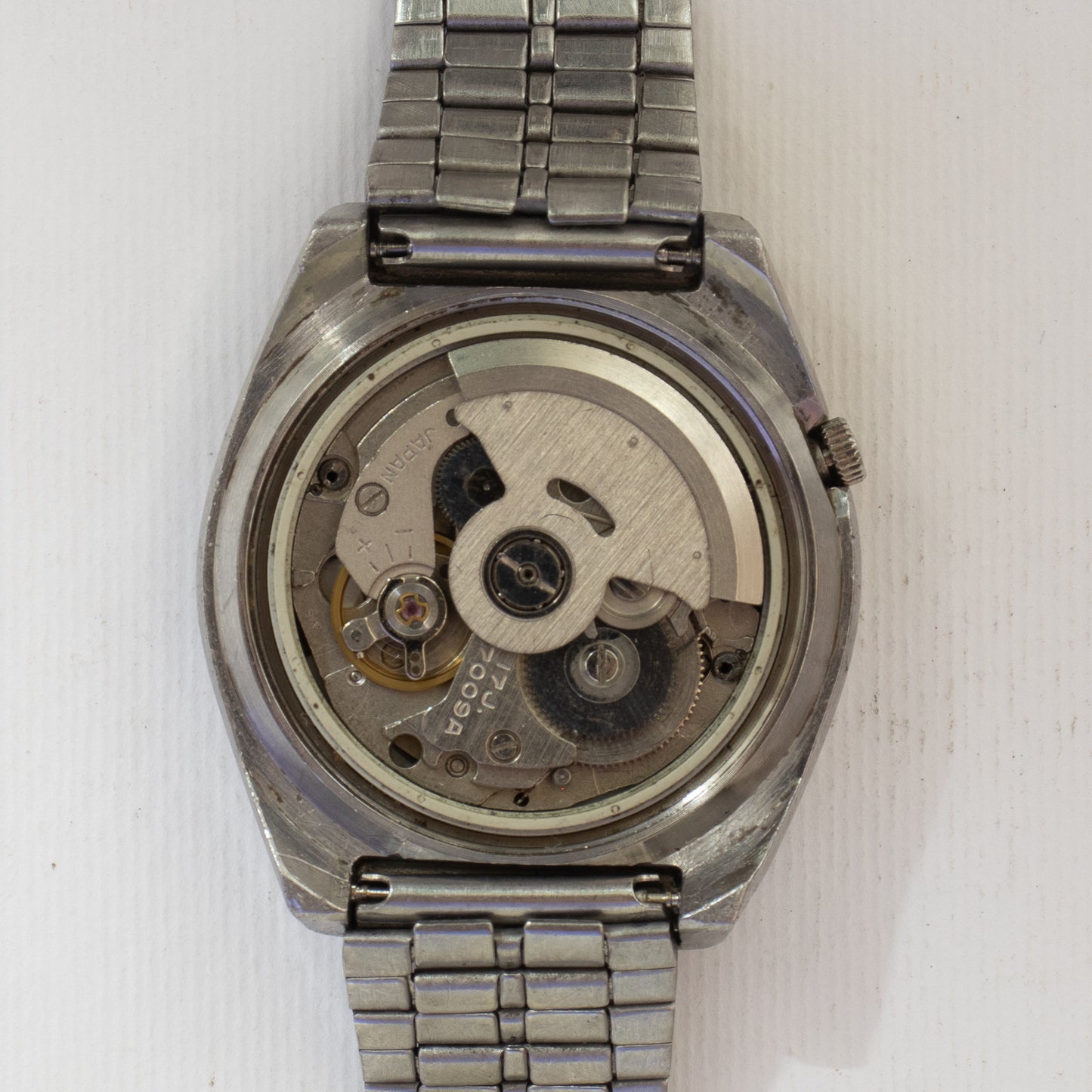 Vintage Seiko 5 Automatic Men's Watch 7009-5240 Dark Blue Dial Arabic Day Rare