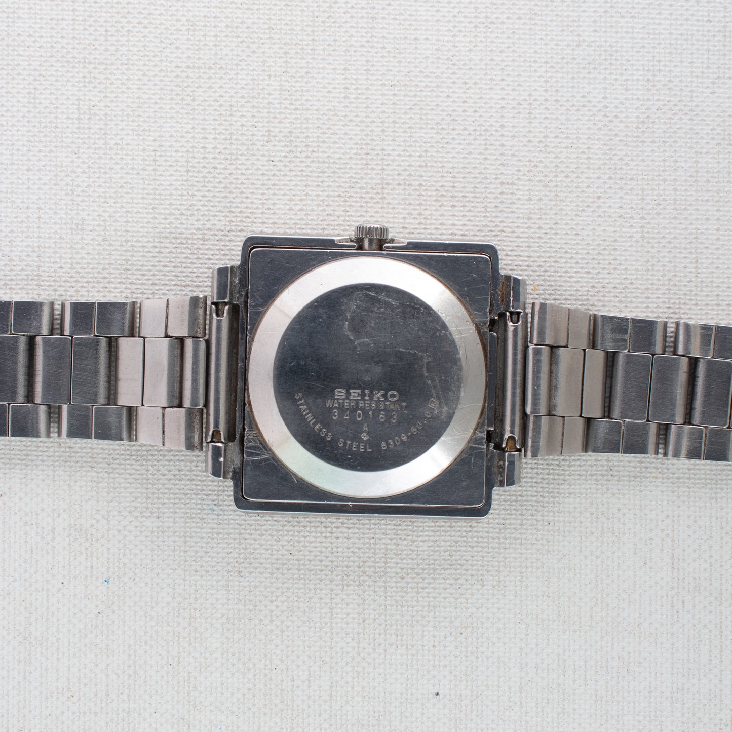 Vintage Seiko 5 Automatic Watch 6309-5030 TV Case Arabic English Days Dark Blue Dial