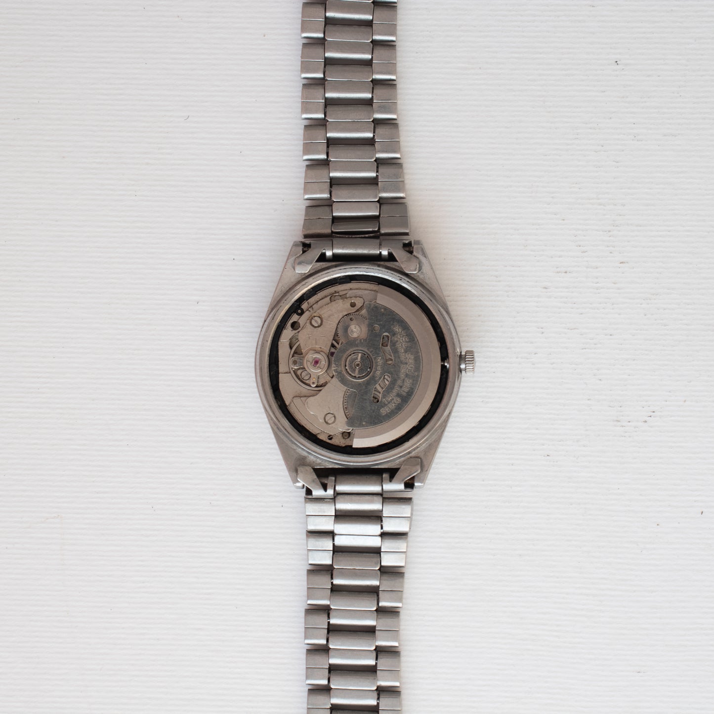 Vintage Seiko 5 Automatic Watch 7S26-1590 English/Arabic Day, Black Dial Silver Accents