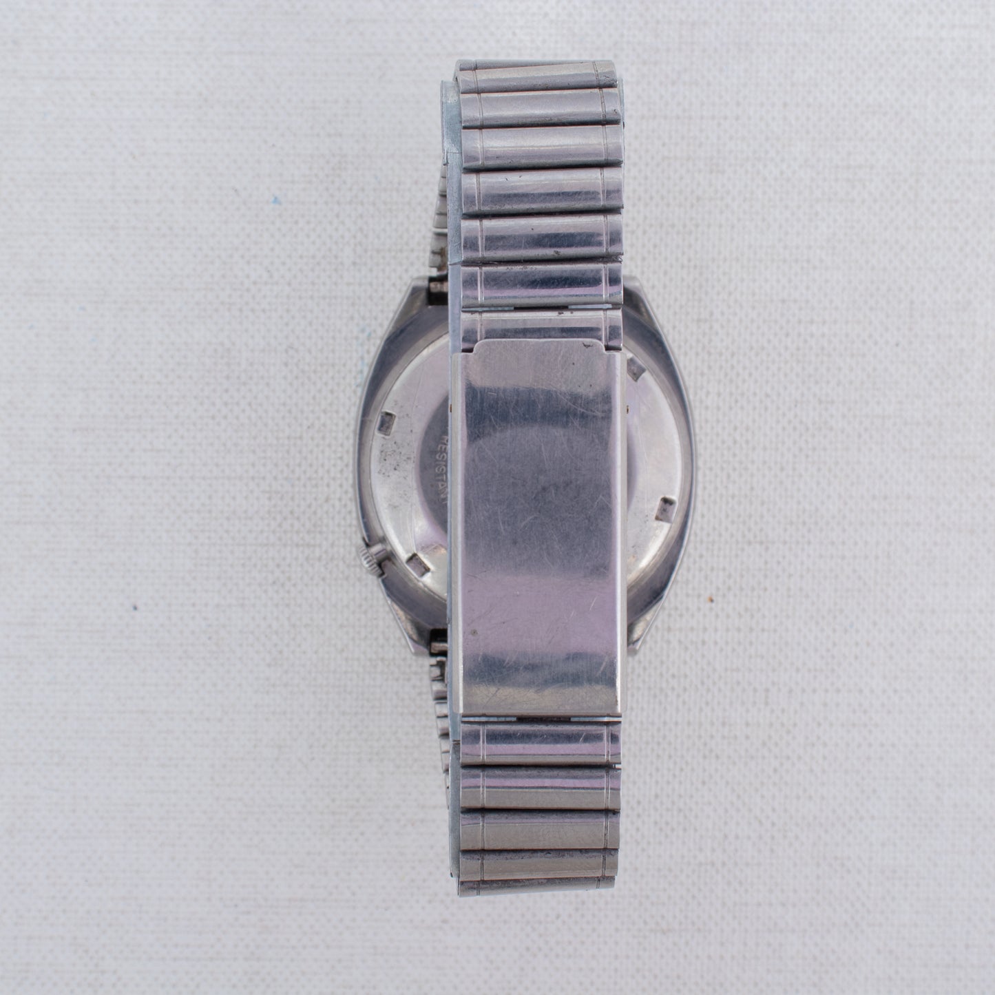 Vintage Seiko 5 Automatic Watch Dark Blue Dial with Gold Accents 6309-522A MINT