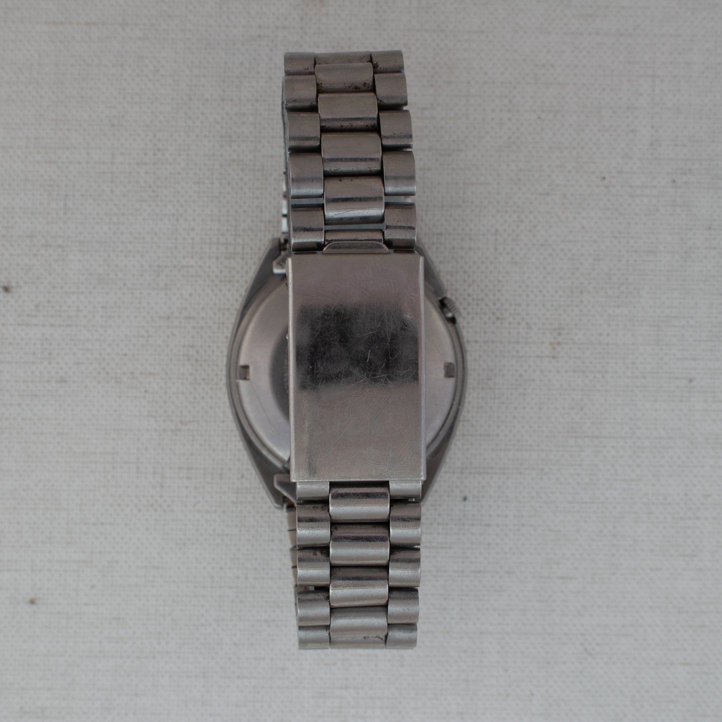 Vintage Seiko 5 Automatic Watch Grey Sunburst Dial 6309-8840 English/Spanish Day