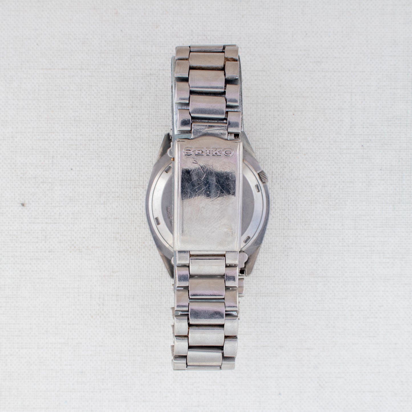 Vintage Seiko 5 Automatic Watch Grey Sunburst Dial 7S26-8210 Arabic/English Day