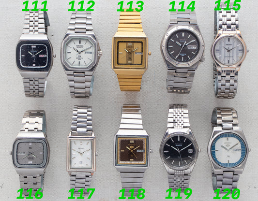 Vintage Seiko SQ Quartz & Sports 100 | Precision Collection | Refs: 8223-508A, 8229-5030, 8223-5260, 7546-703A, V701-2K30, 8223-5080, 7N01-0EA0, 8223-526A, 8222-8020, 8223-8050