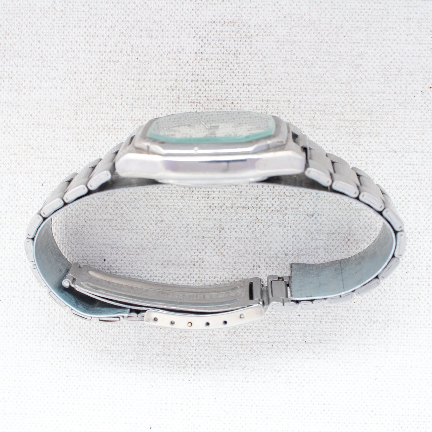 Vintage Seiko SQ Sports 100 Quartz 8229-5030 White Dial Octagonal Bezel Watch
